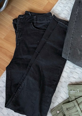 Gri ve Haki Kadın Kot Pantolonlar - Görsel 5