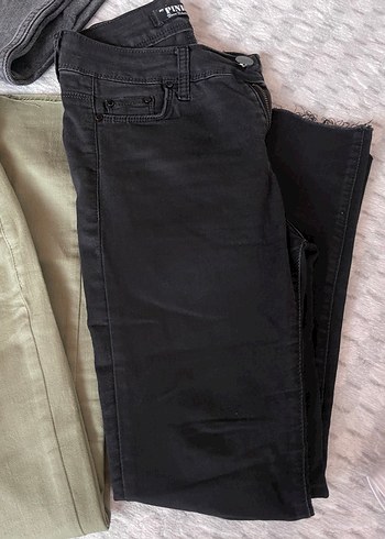 Gri ve Haki Kadın Kot Pantolonlar - Görsel 4