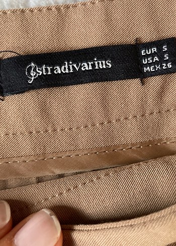 Bej Pilili Uzun Kadın Etek - Görsel 2