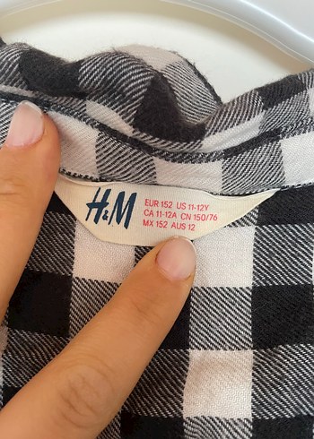 Gri Ekose Pamuklu Kadın Gömlek - Görsel 2