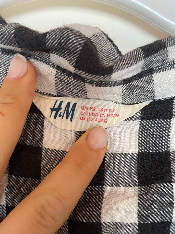 Gri Ekose Pamuklu Kadın Gömlek - Görsel 2