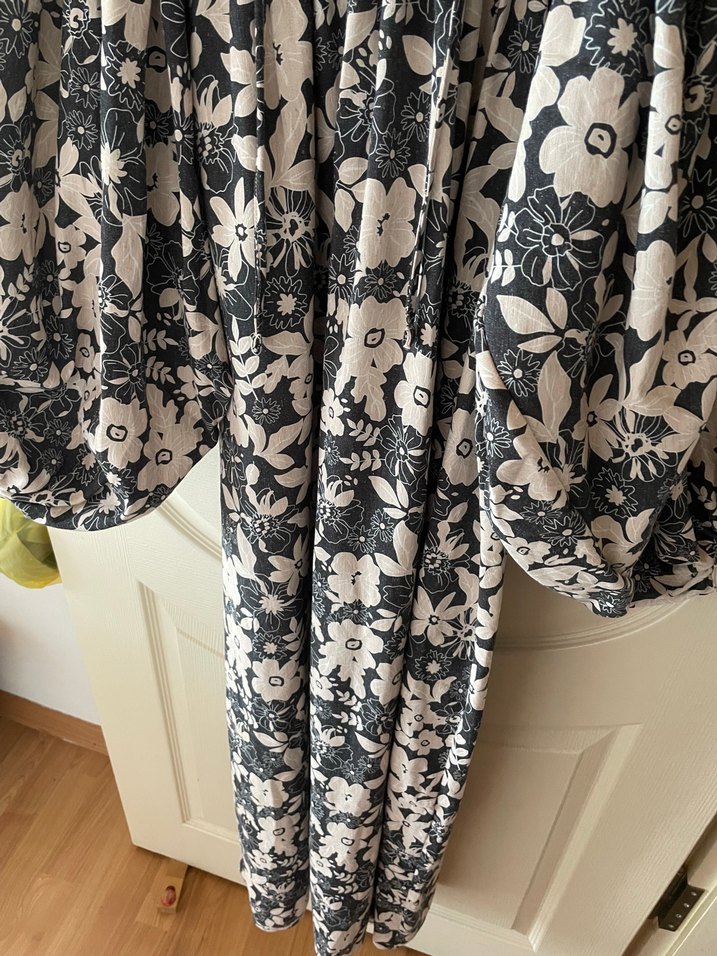 Bohem Çiçek Desenli Uzun Elbise - Görsel 2