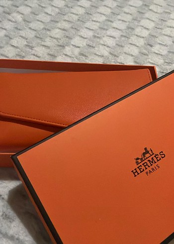 Hermès Parlak Turuncu Deri Kadın Cüzdanı - Görsel 2