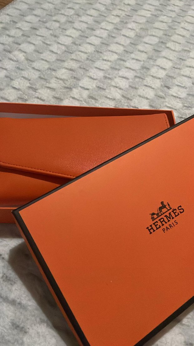 Hermès Parlak Turuncu Deri Kadın Cüzdanı - Görsel 2