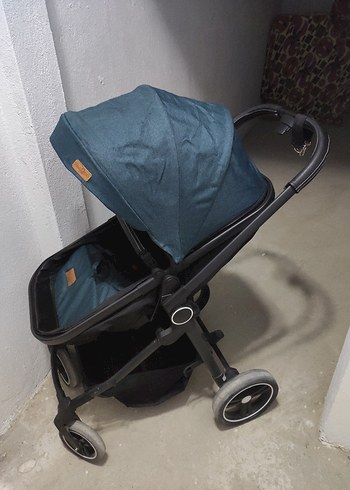 Koyu Yeşil Bebek Arabası ve Oto Koltuğu Seti. Travel sistem - Görsel 7