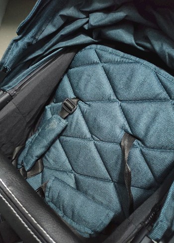 Koyu Yeşil Bebek Arabası ve Oto Koltuğu Seti. Travel sistem - Görsel 4