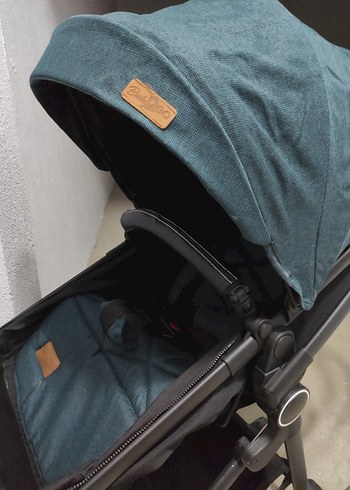 Koyu Yeşil Bebek Arabası ve Oto Koltuğu Seti. Travel sistem - Görsel 11