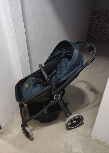 Koyu Yeşil Bebek Arabası ve Oto Koltuğu Seti. Travel sistem - Görsel 10