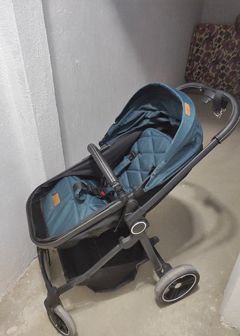 Koyu Yeşil Bebek Arabası ve Oto Koltuğu Seti. Travel sistem - Görsel 9