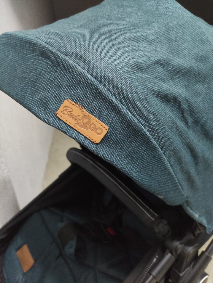 Koyu Yeşil Bebek Arabası ve Oto Koltuğu Seti. Travel sistem - Görsel 5