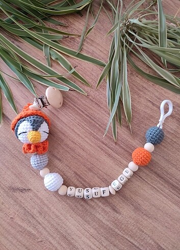 Beden çeşitli Renk Amigurumi Emzik Zinciri