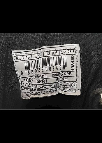 43 Beden Dockers Siyah Erkek Ayakkabı Velcro