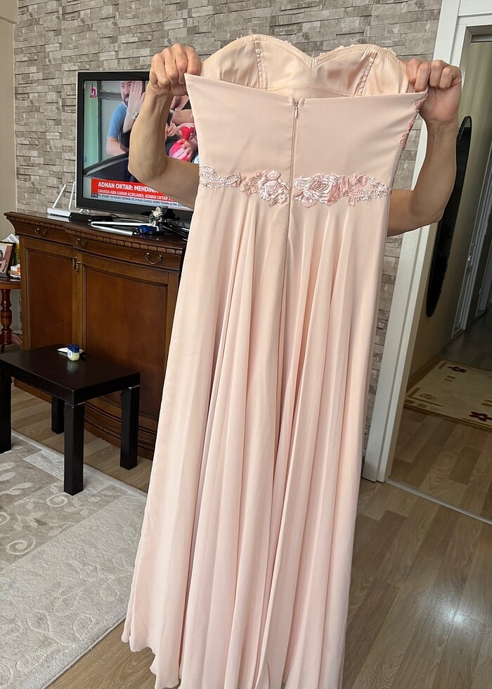 Yavruağzı abiye - Görsel 5