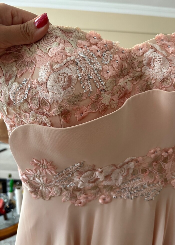 Yavruağzı abiye - Görsel 4