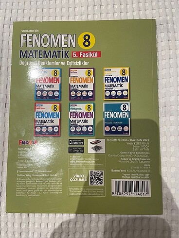 8. sınıf test kitabı