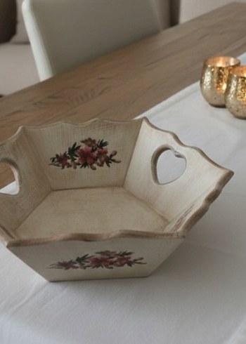 Ahşap Ekmek Sepeti ve Peçetelik - Görsel 3