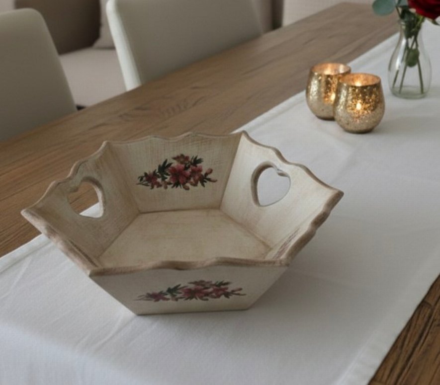 Ahşap Ekmek Sepeti ve Peçetelik - Görsel 3