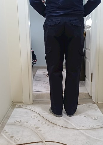 Erkek Koyu Lacivert Regular Fit Pantolon - Görsel 3