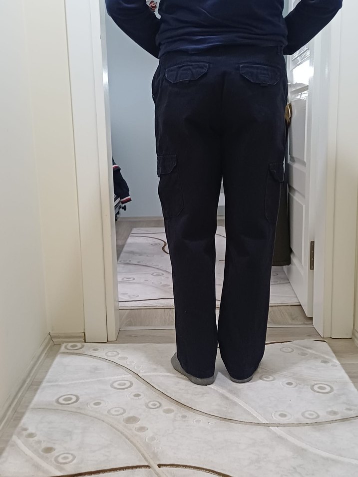 Erkek Koyu Lacivert Regular Fit Pantolon - Görsel 3