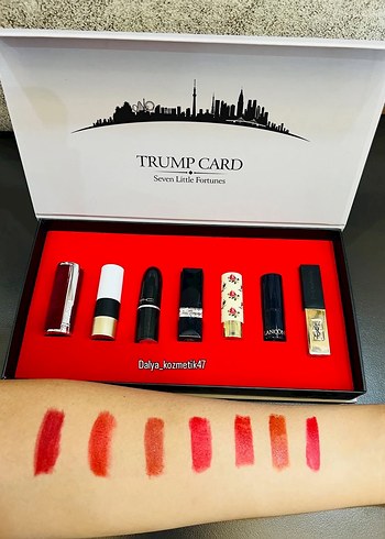 TRUMP CARD 7Lİ RUJ SETİ
