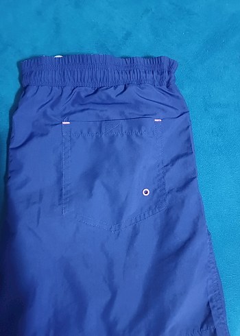 Erkek Lacivert Mini Kemerli Mayo Şort - Görsel 3