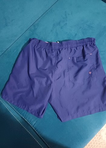 Erkek Lacivert Mini Kemerli Mayo Şort - Görsel 2