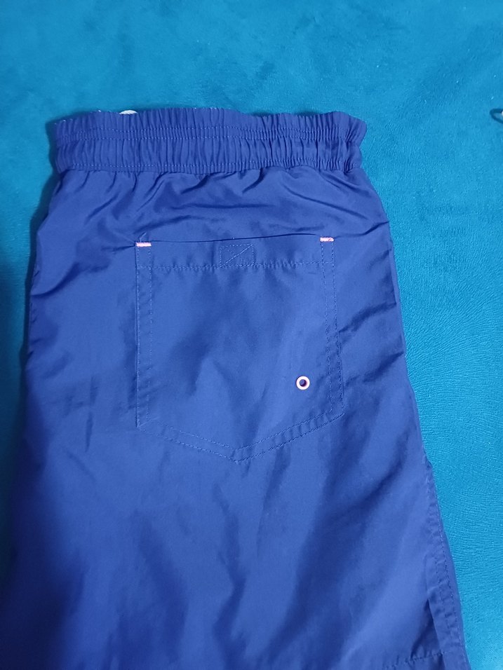 Erkek Lacivert Mini Kemerli Mayo Şort - Görsel 3