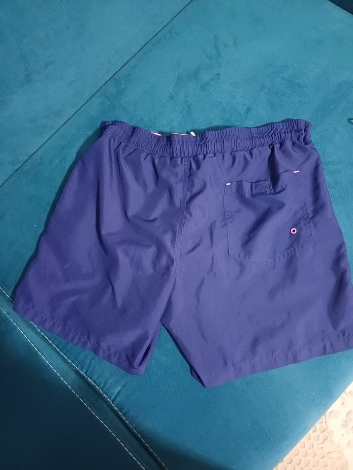 Erkek Lacivert Mini Kemerli Mayo Şort - Görsel 2