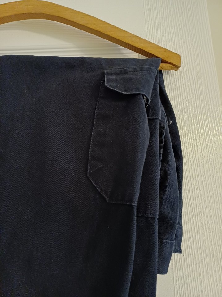 lacivert kışlık  erkek keten kumaştan pantolon - Görsel 3