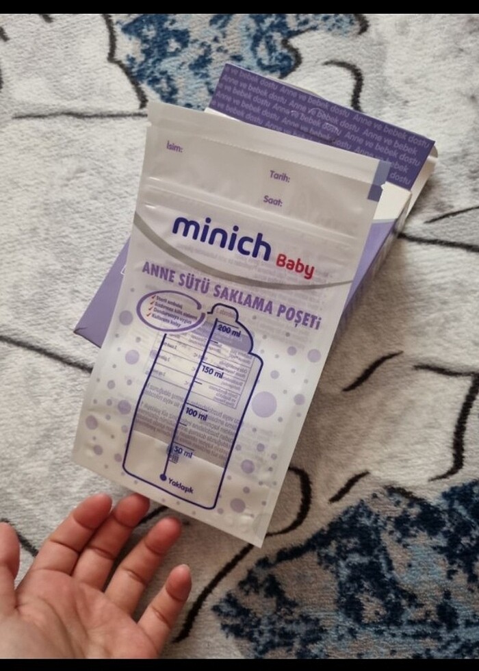 Anne sütü saklama poşeti  - Görsel 2