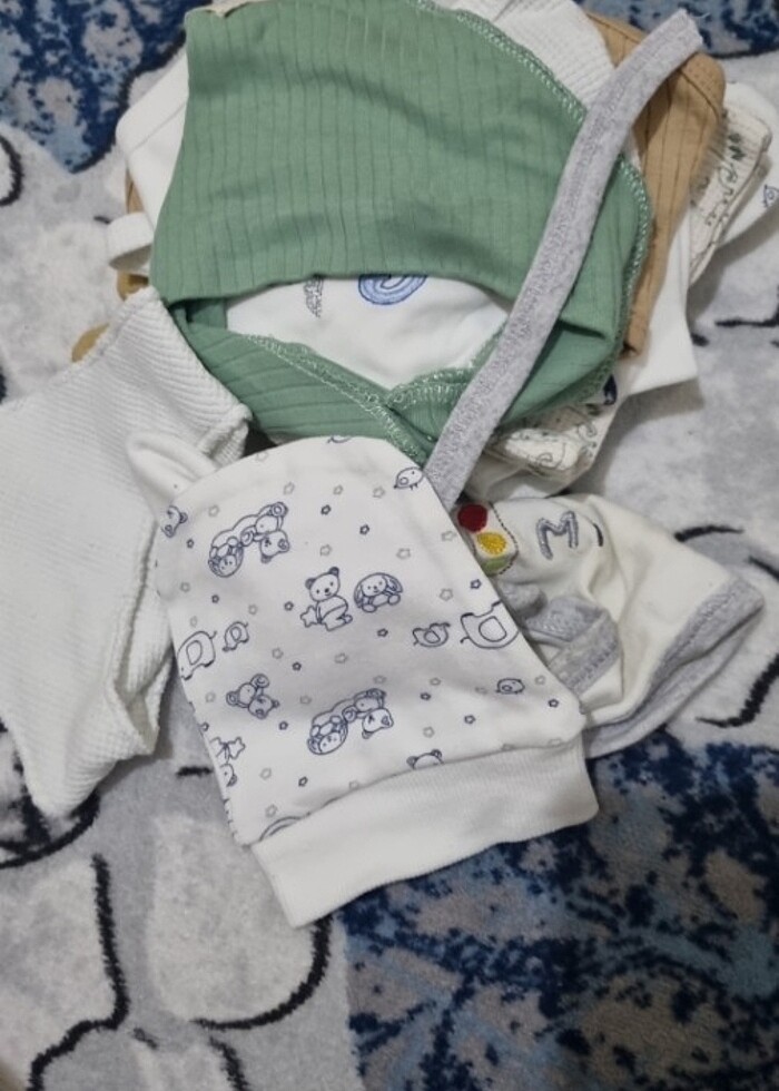 Bebek sapka eldiveen  - Görsel 2