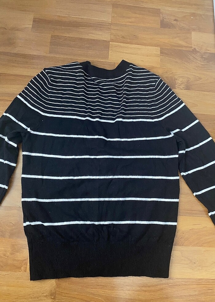 Mavi dar kesim hırka XS - Görsel 4