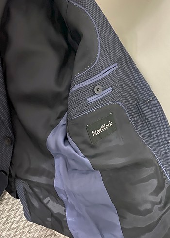 Gri Düğmeli Erkek Takım Elbise - Görsel 5