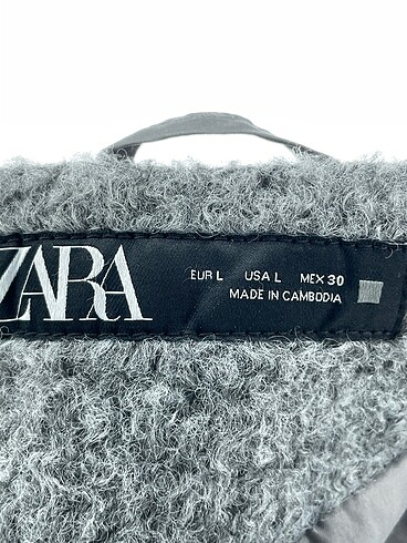 l Beden gri Renk Zara Ceket %70 İndirimli.