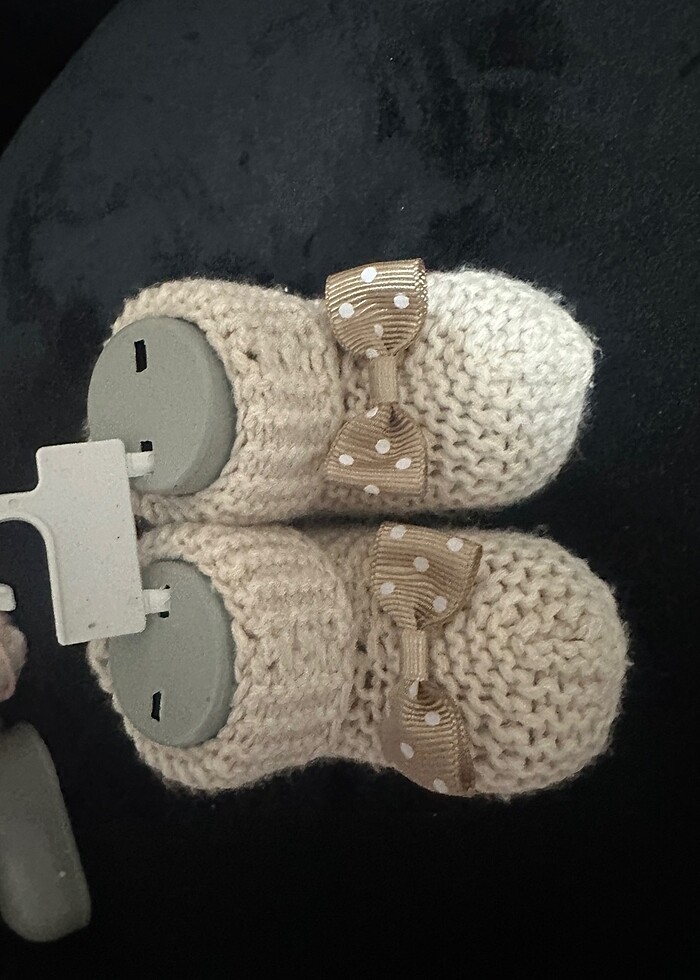 Bebek örgü patik - Görsel 2