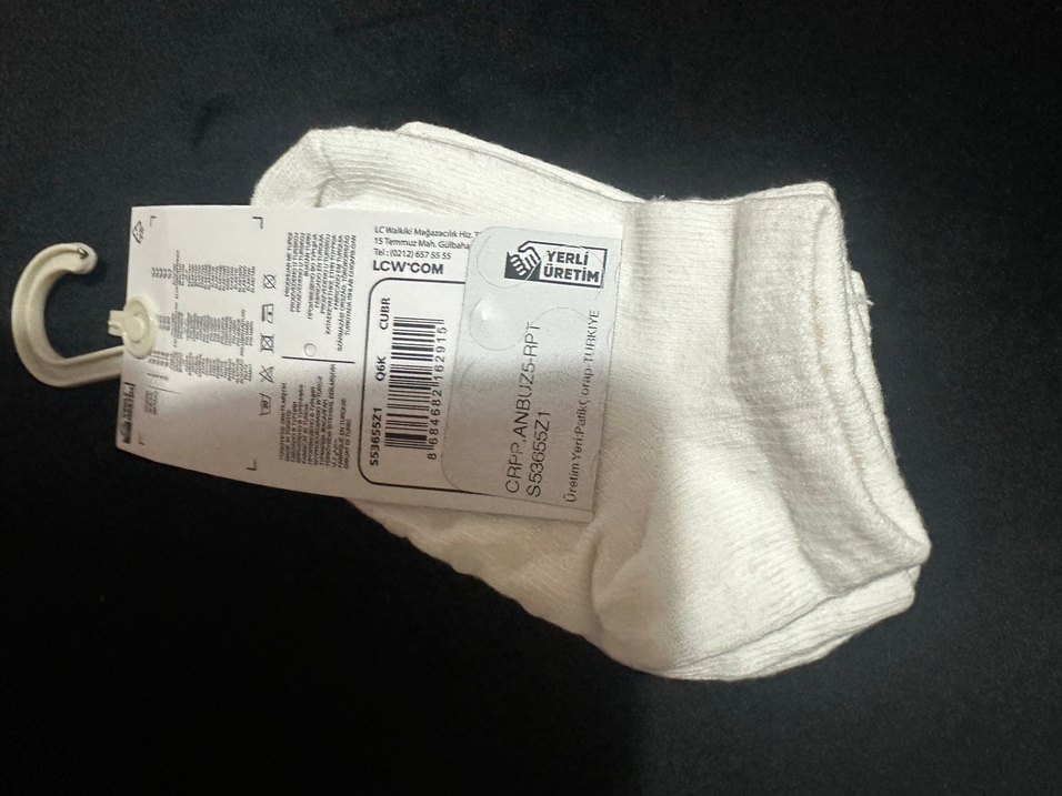 LCW  5li 2-3 yaş kaydırmazlı patik çorap - Görsel 4