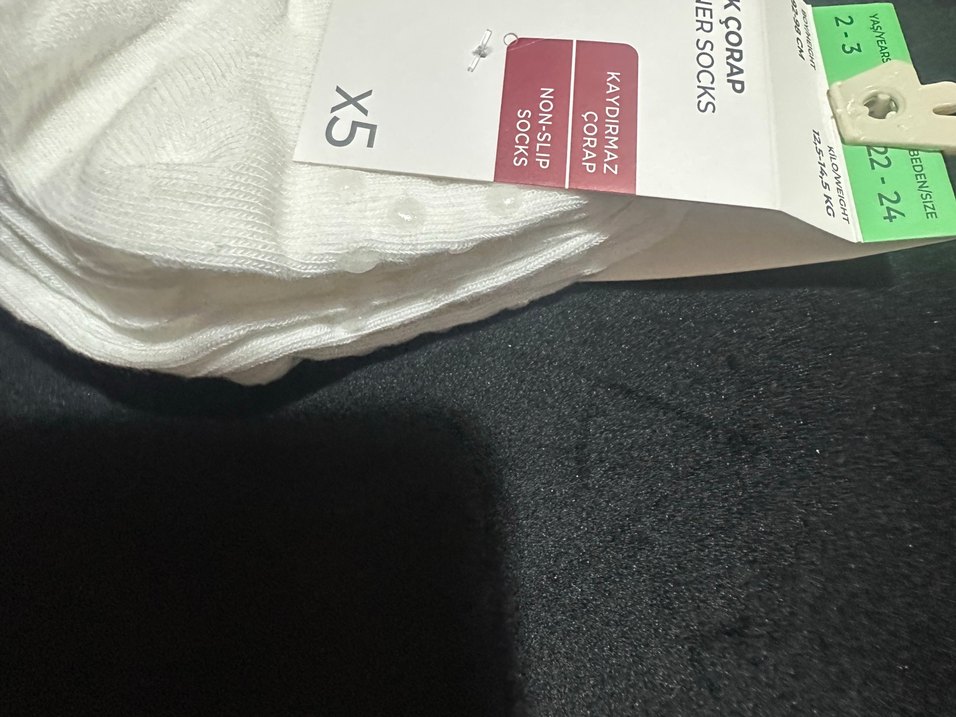 LCW  5li 2-3 yaş kaydırmazlı patik çorap - Görsel 2