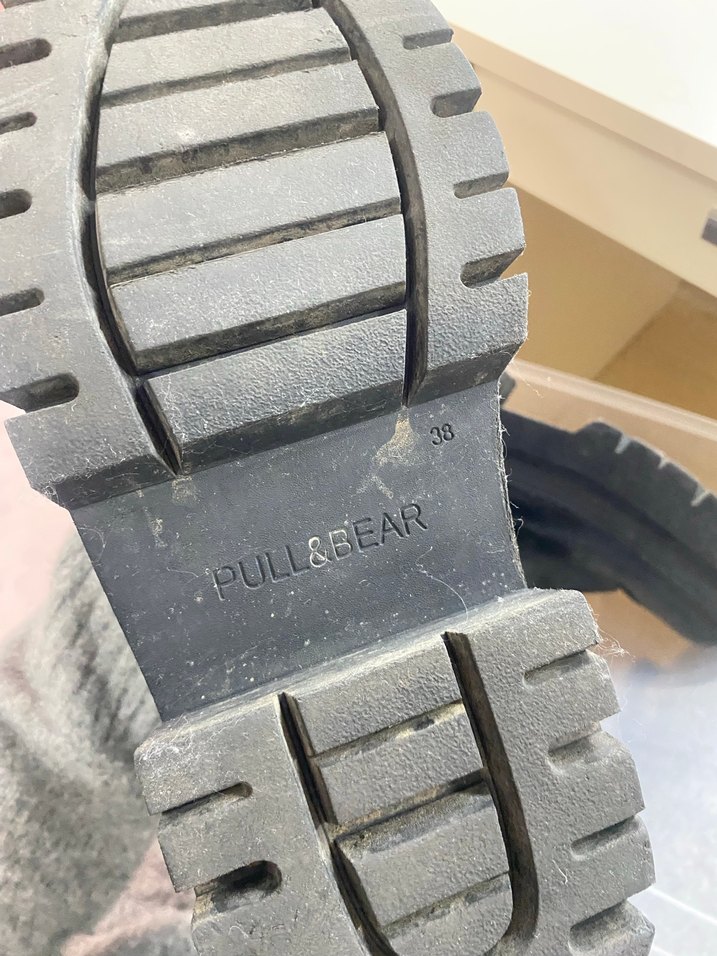 Siyah Platform Topuklu Goth Kadın Bot - Görsel 3