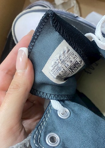 Siyah Denim Converse All Star Sneakers - Görsel 3
