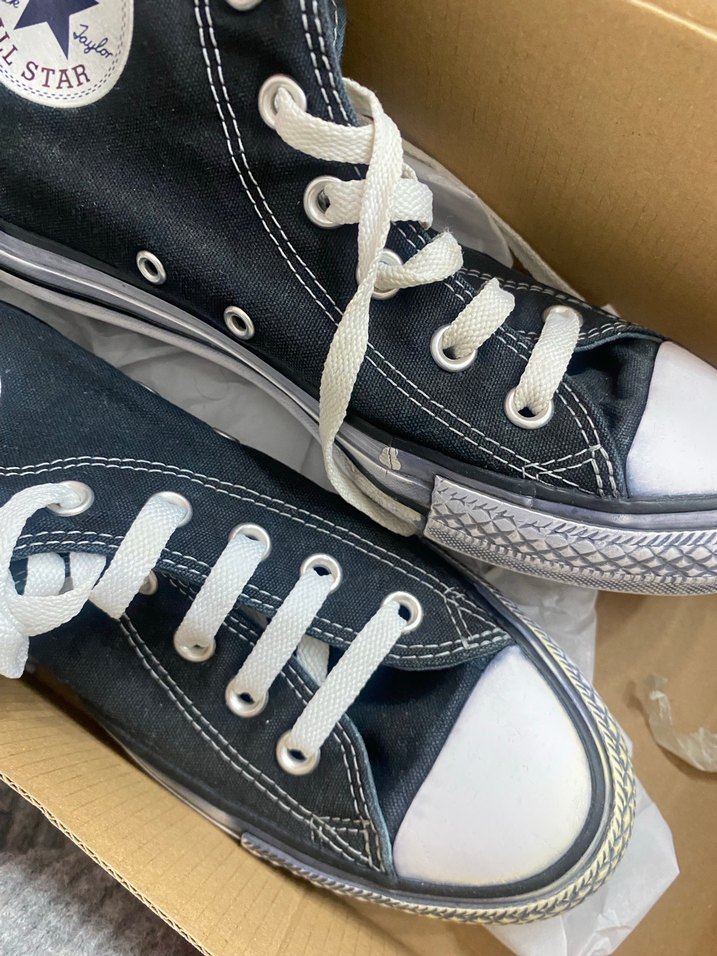 Siyah Denim Converse All Star Sneakers - Görsel 2