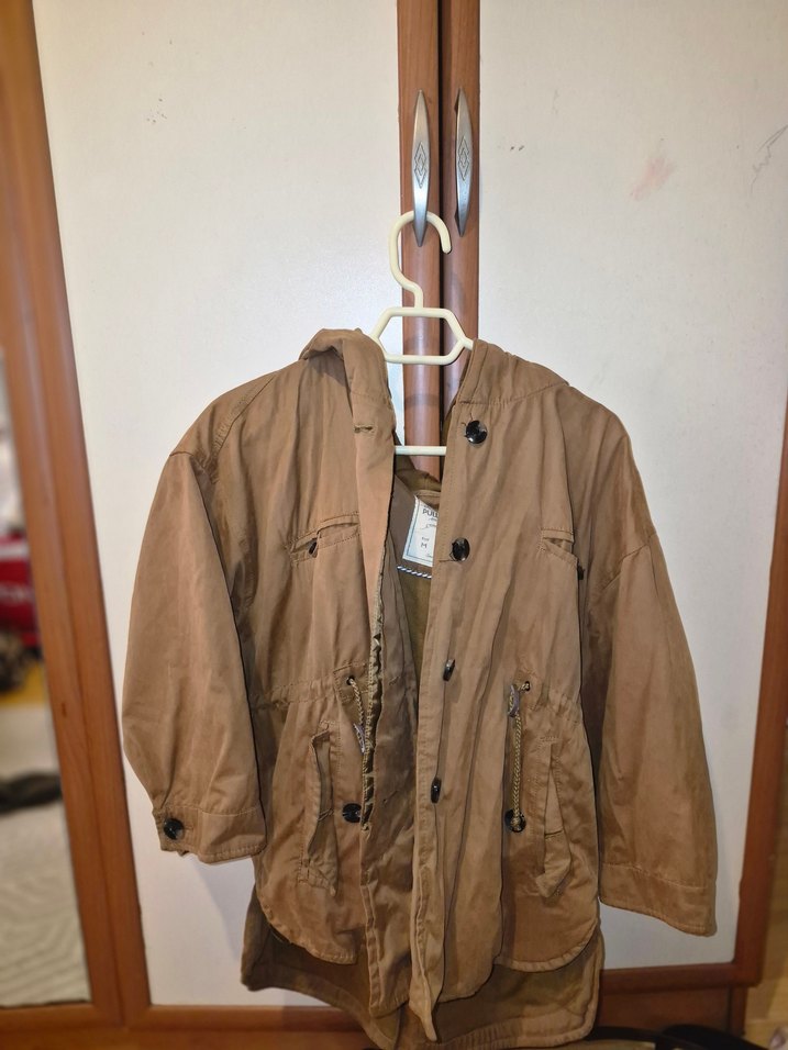 Kahverengi Düz gömlek ve ceket - Görsel 2