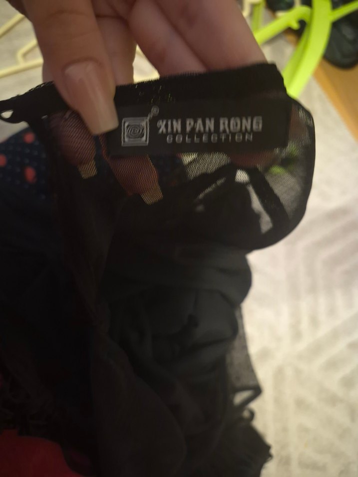 Siyah Drapeli Uzun Abiye Elbise - Görsel 2