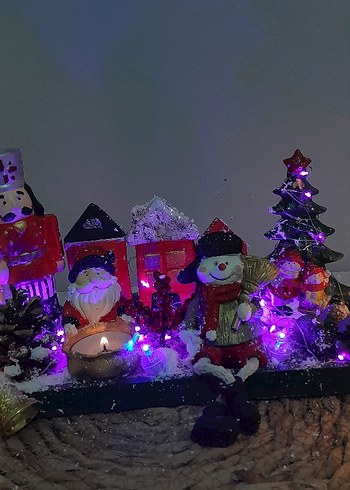 Renkli Noel Temalı Biblo Seti - Görsel 3