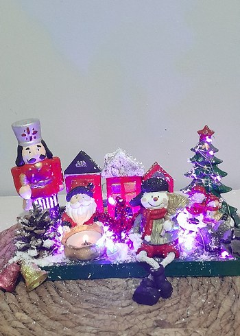 Renkli Noel Temalı Biblo Seti - Görsel 2