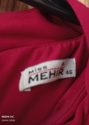 Bordo Nakışlı Uzun Kollu Kadın Elbise - Görsel 2