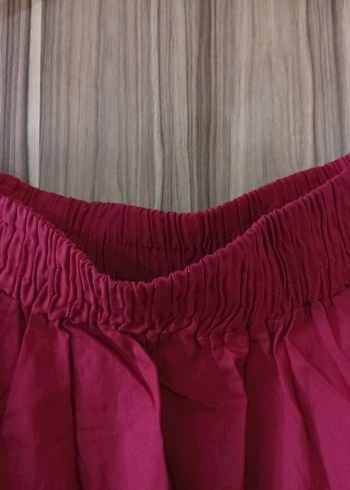 kırmızı  Salaş Uzun Kadın Etek - Görsel 2