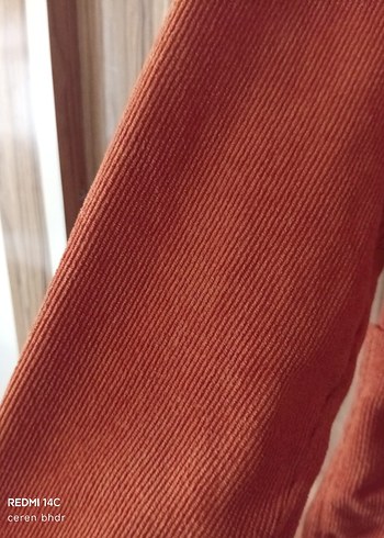 Uzun Kollu Keten Kadın Gömlek - Görsel 2