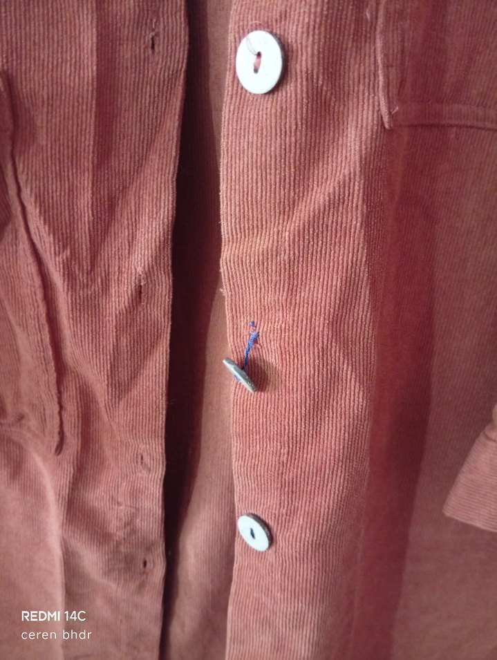 Uzun Kollu Keten Kadın Gömlek - Görsel 3