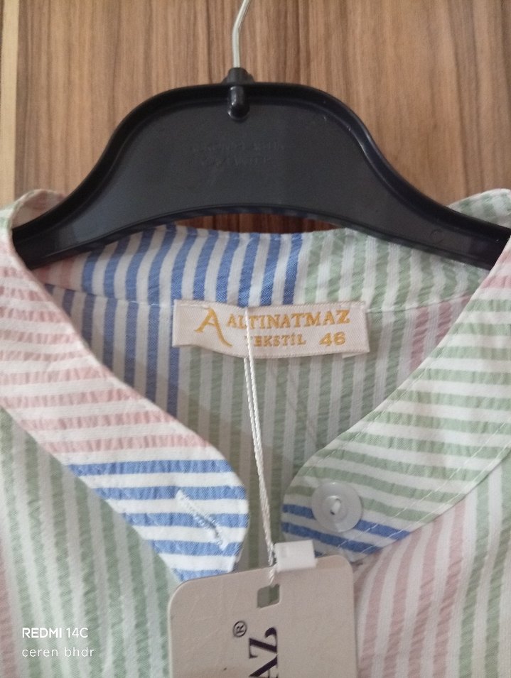 Bohem Çok Renkli Uzun Kollu Elbise - Görsel 3