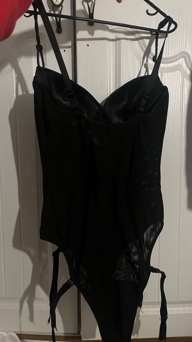 Nakışlı Siyah Gotik Midi Tulum - Görsel 2